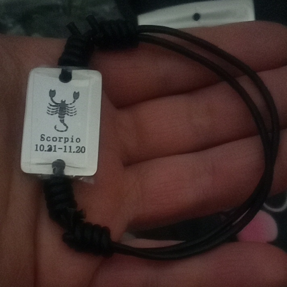 Black Scorpio Zodiac Bracelet